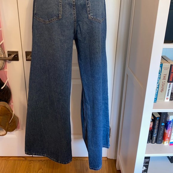 Flair-legged high-waisted denim jeans - Picture 4 of 4